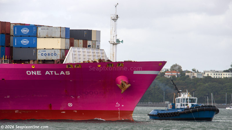 One Atlas, CSCL New York, Seaspan New York 9290115 ID 14675